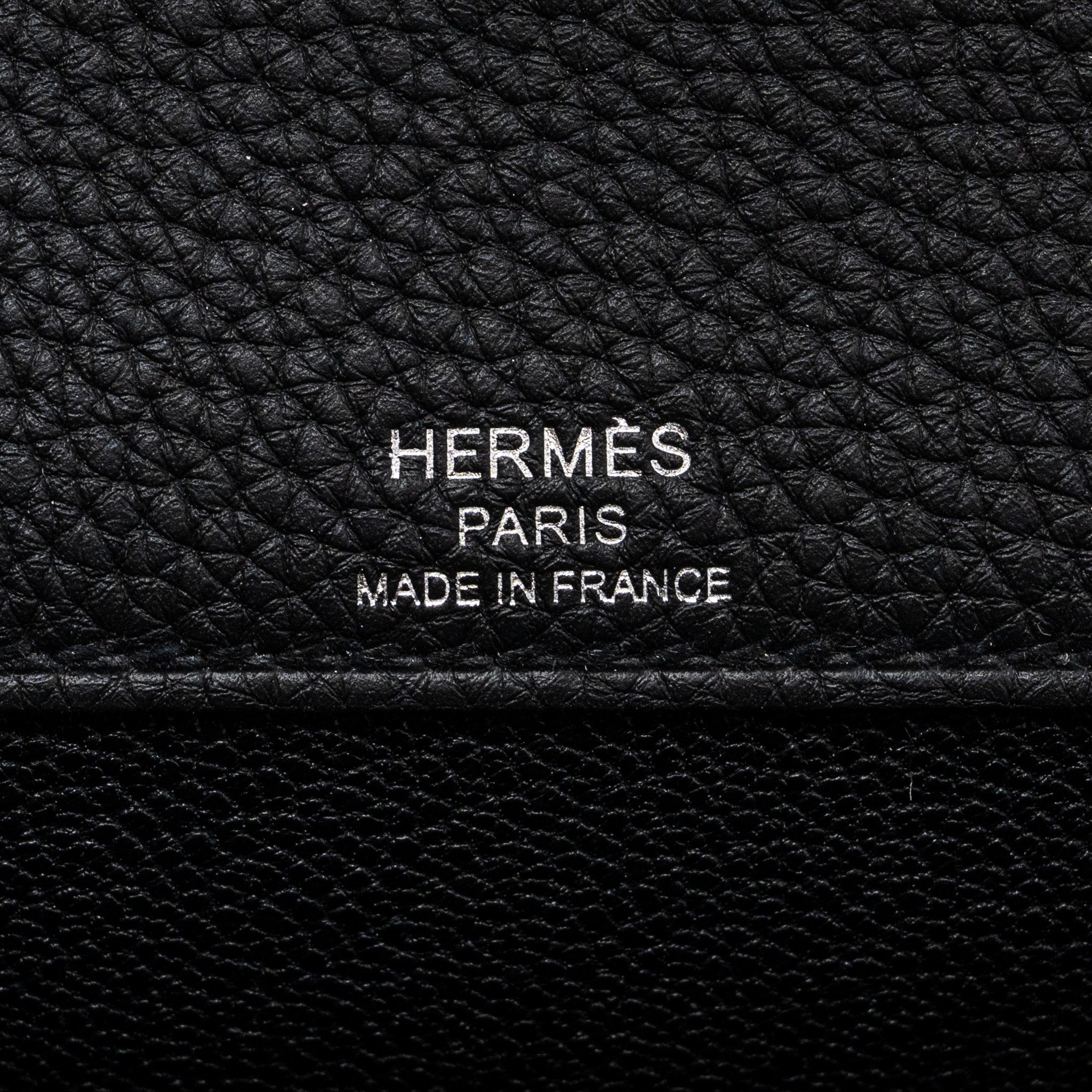HERMES POCHETTE KELLY DEPECHES 25 TOGO BLACK SHW