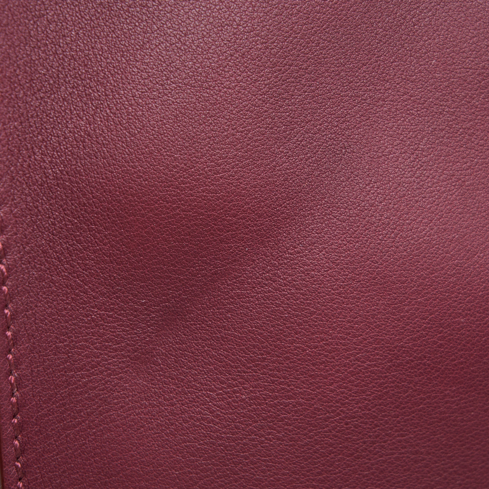 FENDI LARGE PEEKABOO TOTE BAG DARK RED
