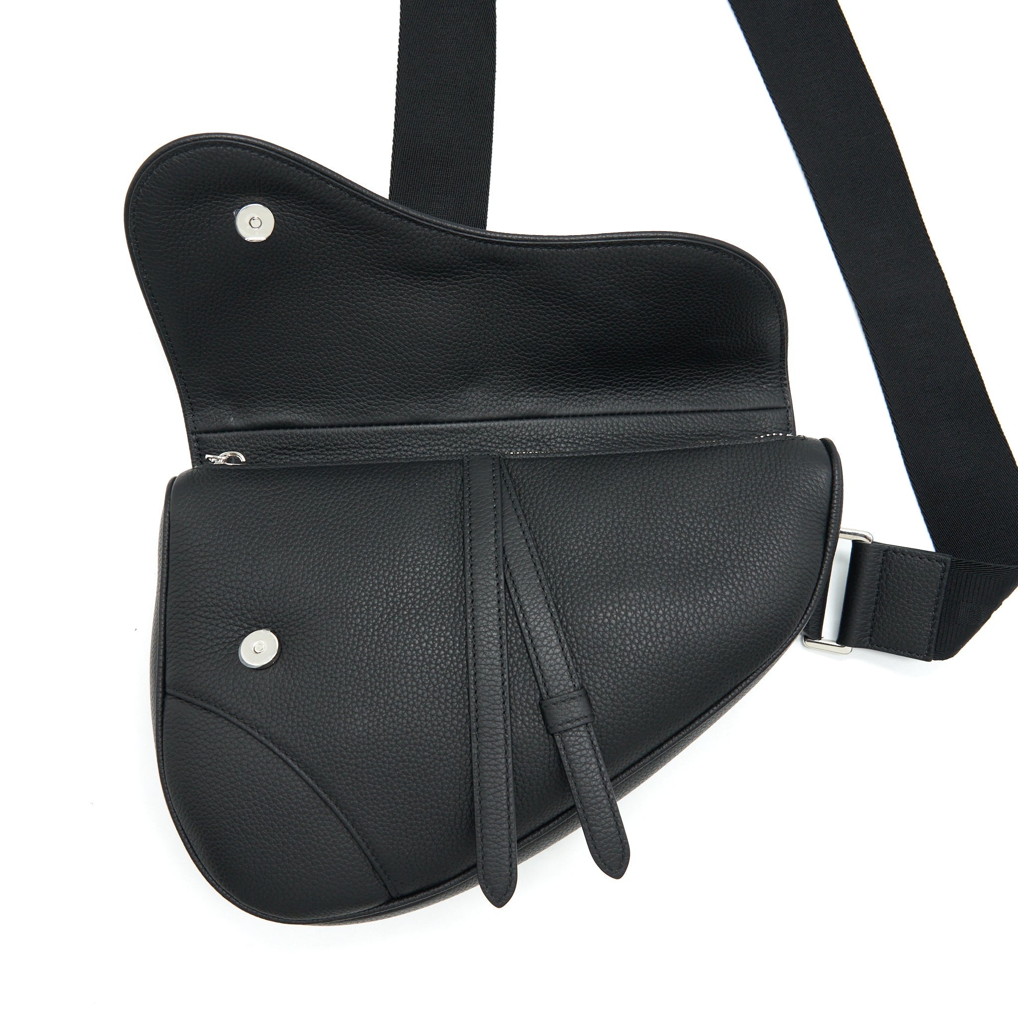 DIOR SADDLE BAG GRAINED CALFSKIN BLACK SHW