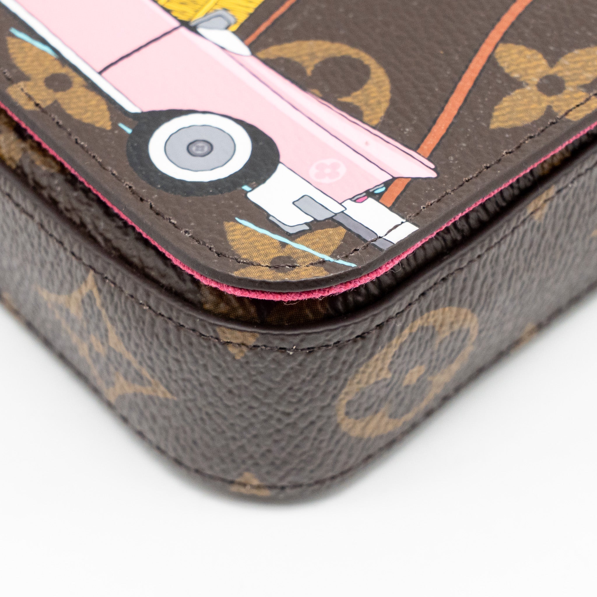LOUIS VUITTON POCHETTE FELICIE LIMITED EDITION VIVIENNE MASCOT ON HOLLYWOOD DRIVE MONOGRAM CANVAS GHW