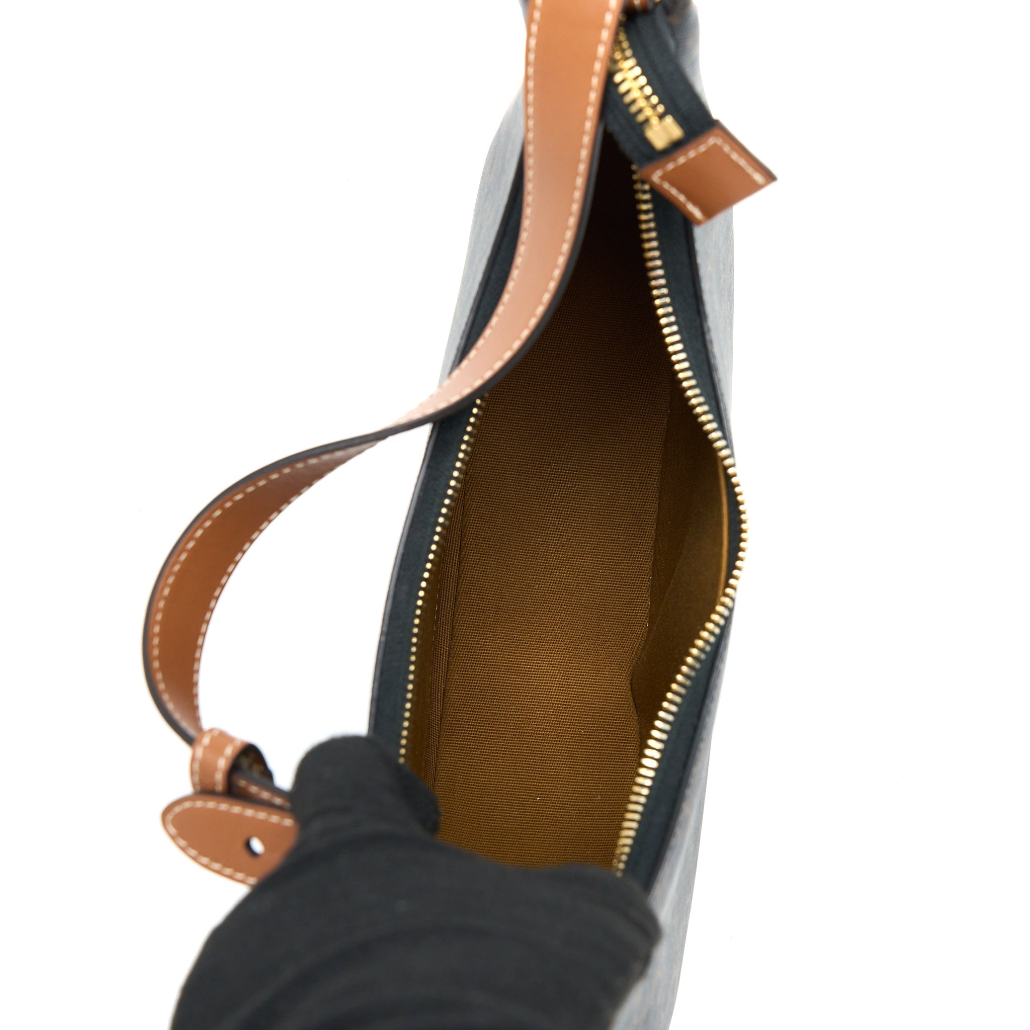 CELINE AVA BAG TRIOPHE CANVAS/CALFSKIN TAN GHW