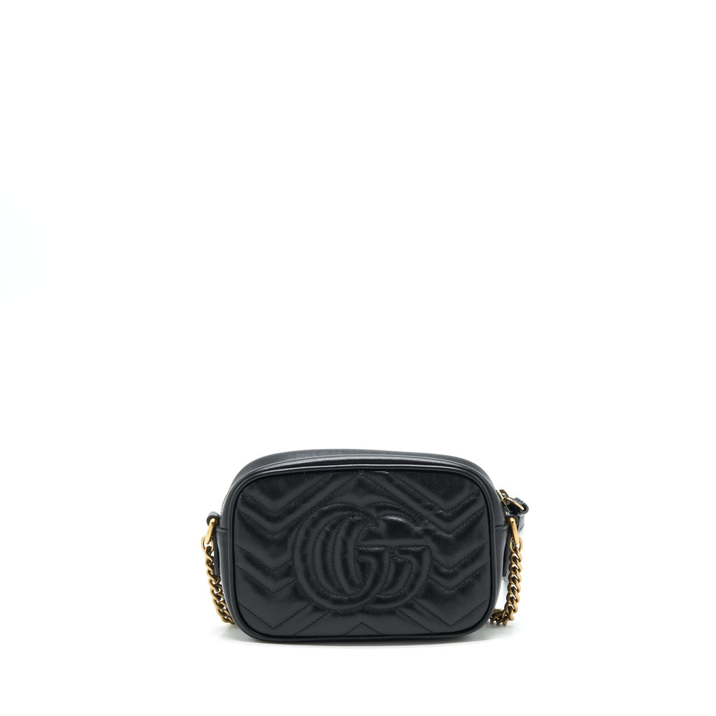 GUCCI MARMONT CAMERA BAG BLACK GHW