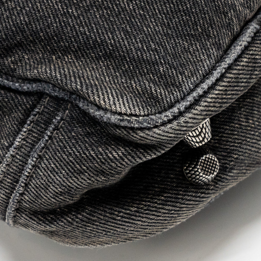 BALENCIAGA LE CAGOLE CROSSBODY BAG DENIM BLACK SHW