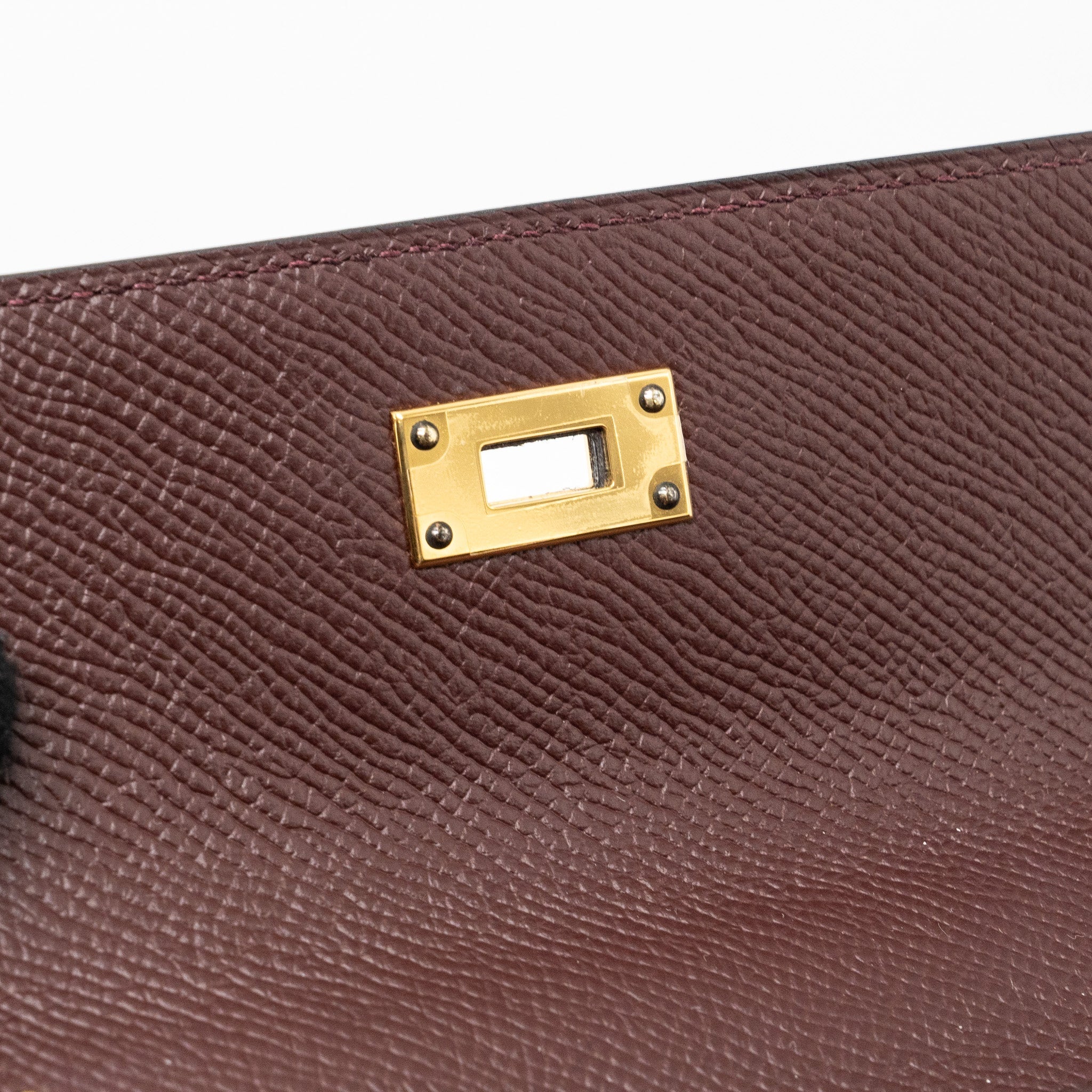 HERMES KELLY TO GO EPSOM 57 BORDEAUX GHW