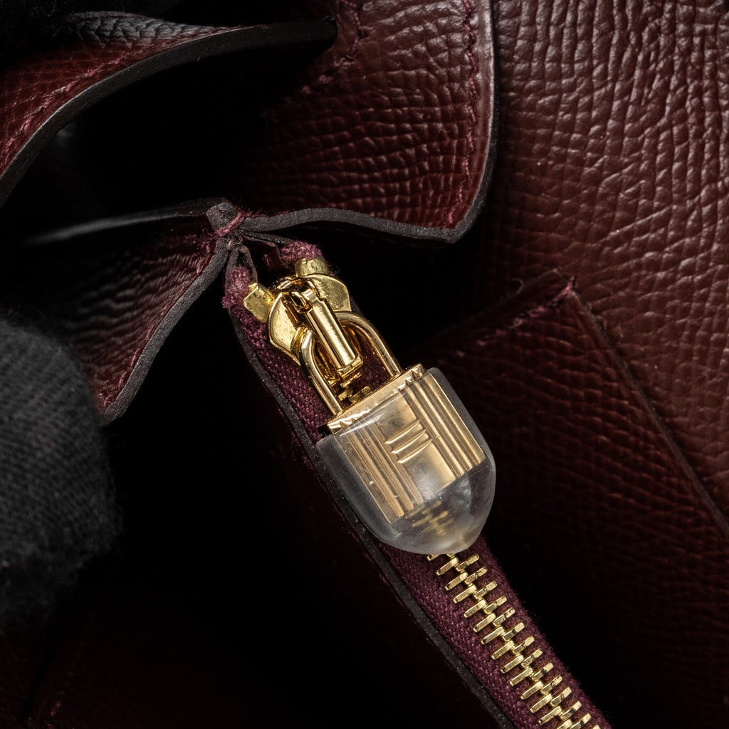 HERMES KELLY TO GO EPSOM 57 BORDEAUX GHW