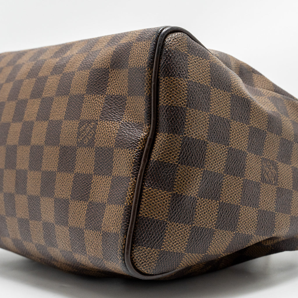 LOUIS VUITTON SPEEDY 25 DAMIER EBENE CANVAS GHW