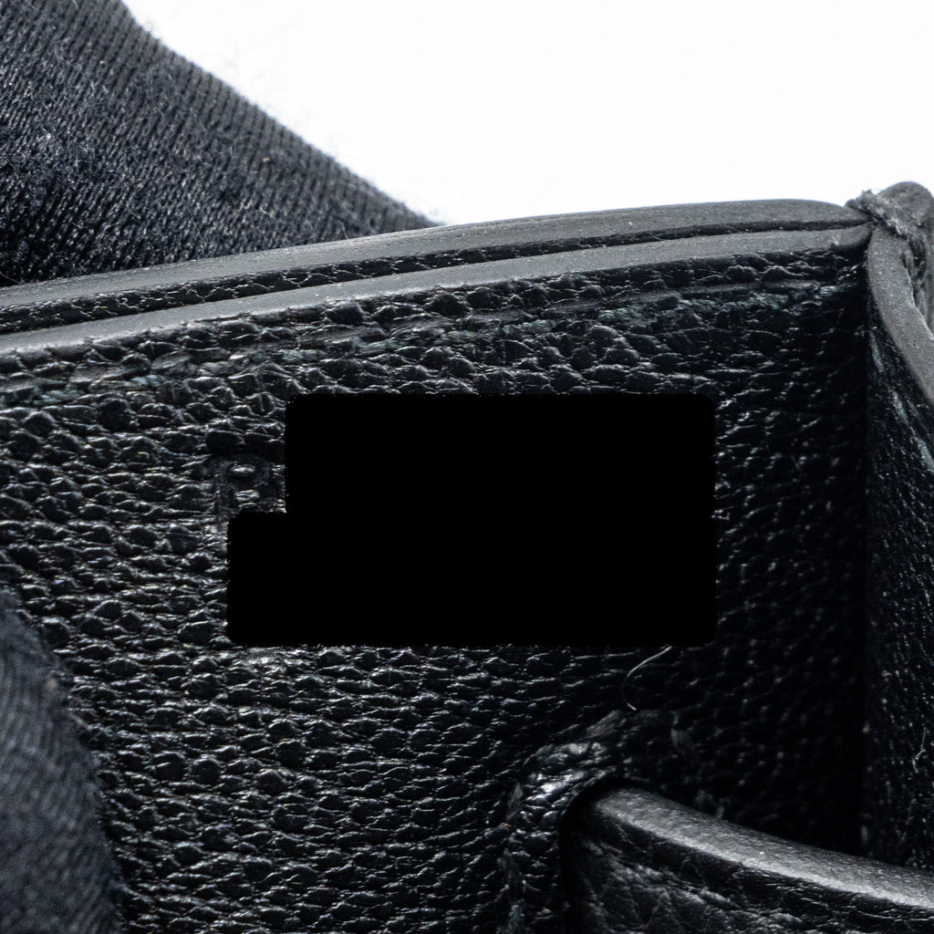 HERMES POCHETTE KELLY DEPECHES 25 TOGO BLACK SHW