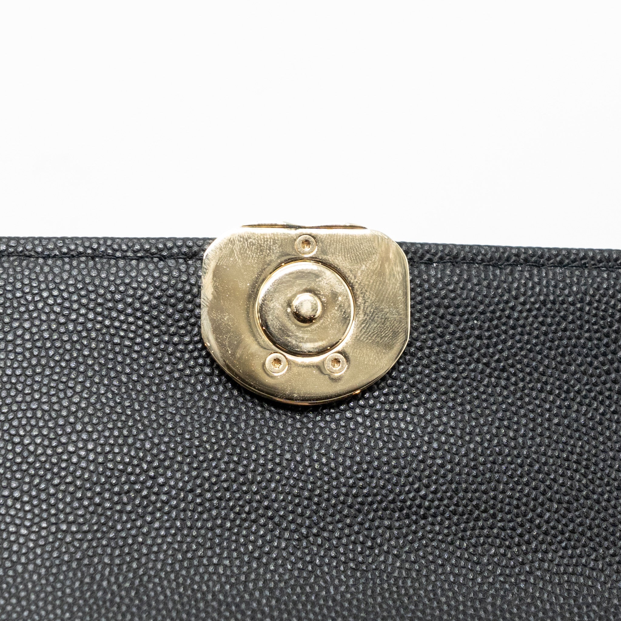 CHANEL 23P TOP HANDLE MINI FLAP BAG WITH CHAIN CAVIAR BLACK LGHW (MICROCHIP)