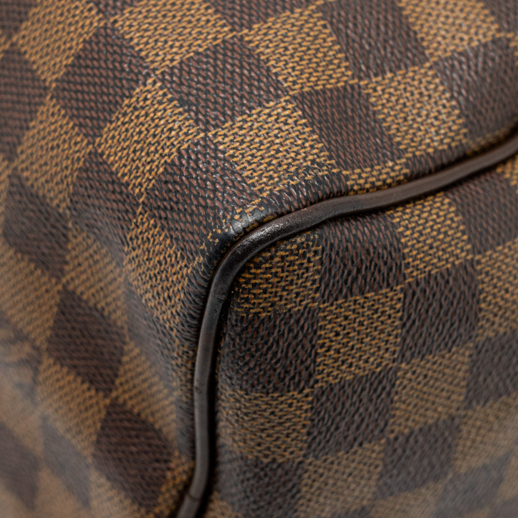 LOUIS VUITTON SPEEDY 25 DAMIER EBENE CANVAS GHW