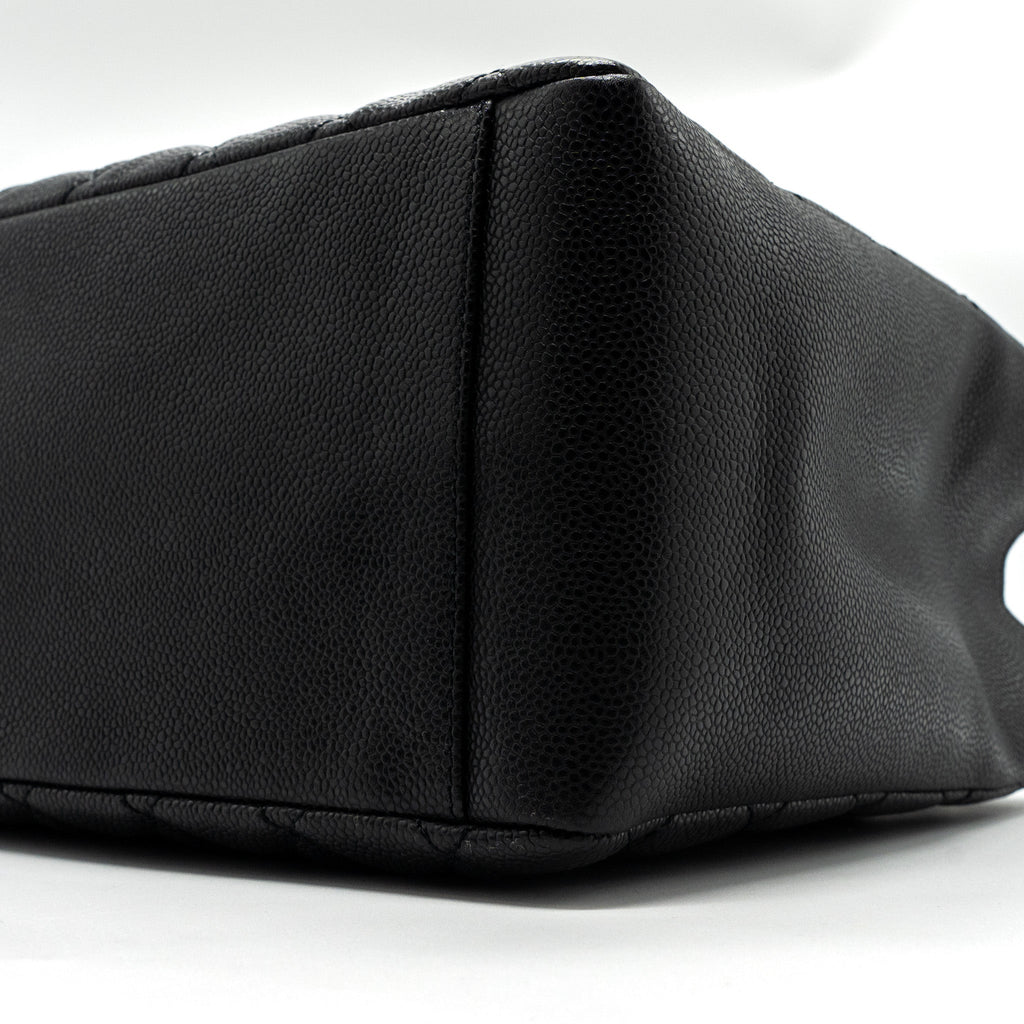 CHANEL GRAND SHOPPING TOTE CAVIAR BLACK SHW