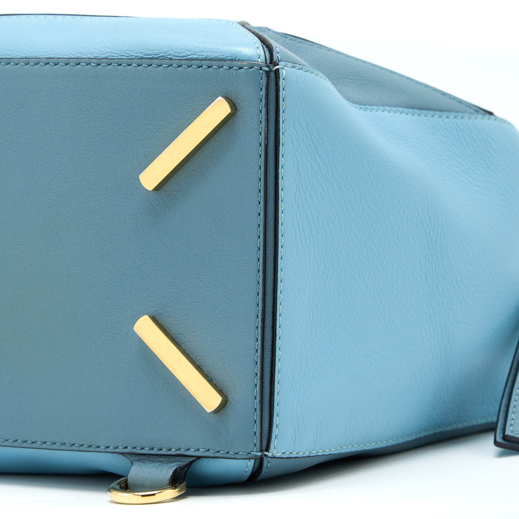 LOEWE PUZZLE BAG CALFSKIN LIGHT BLUE SHW