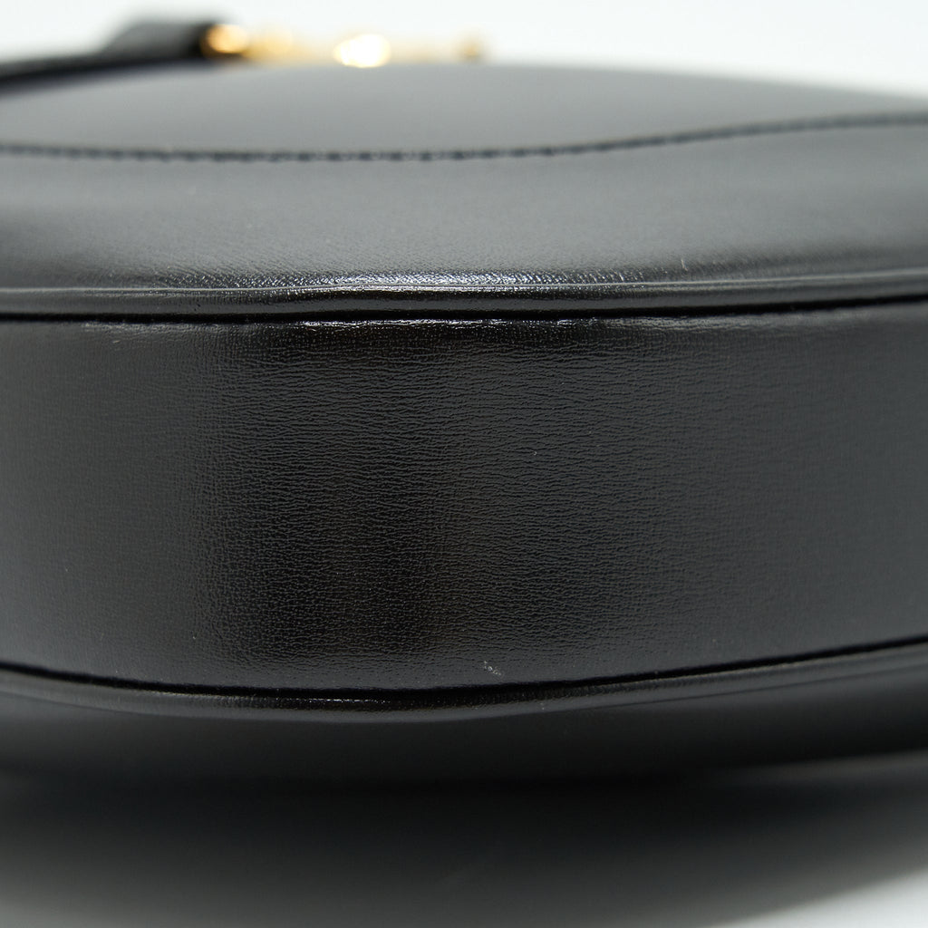 GUCCI JACKIE 1961 IN BLACK LEATHER IN GHW