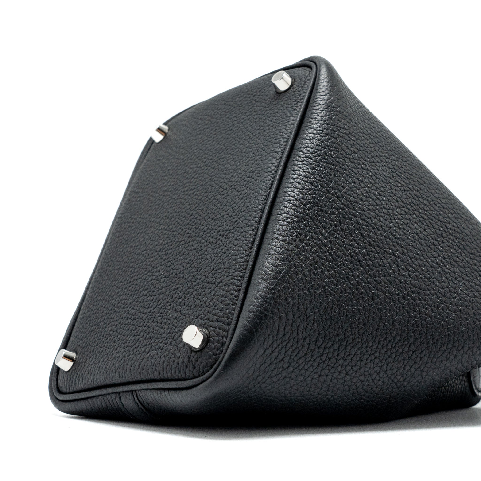 HERMES PICOTIN 18 TOUCH LOCK BAG CLEMENCE/ALLIGATOR MISSISSIPPIENSIS BLACK SHW
