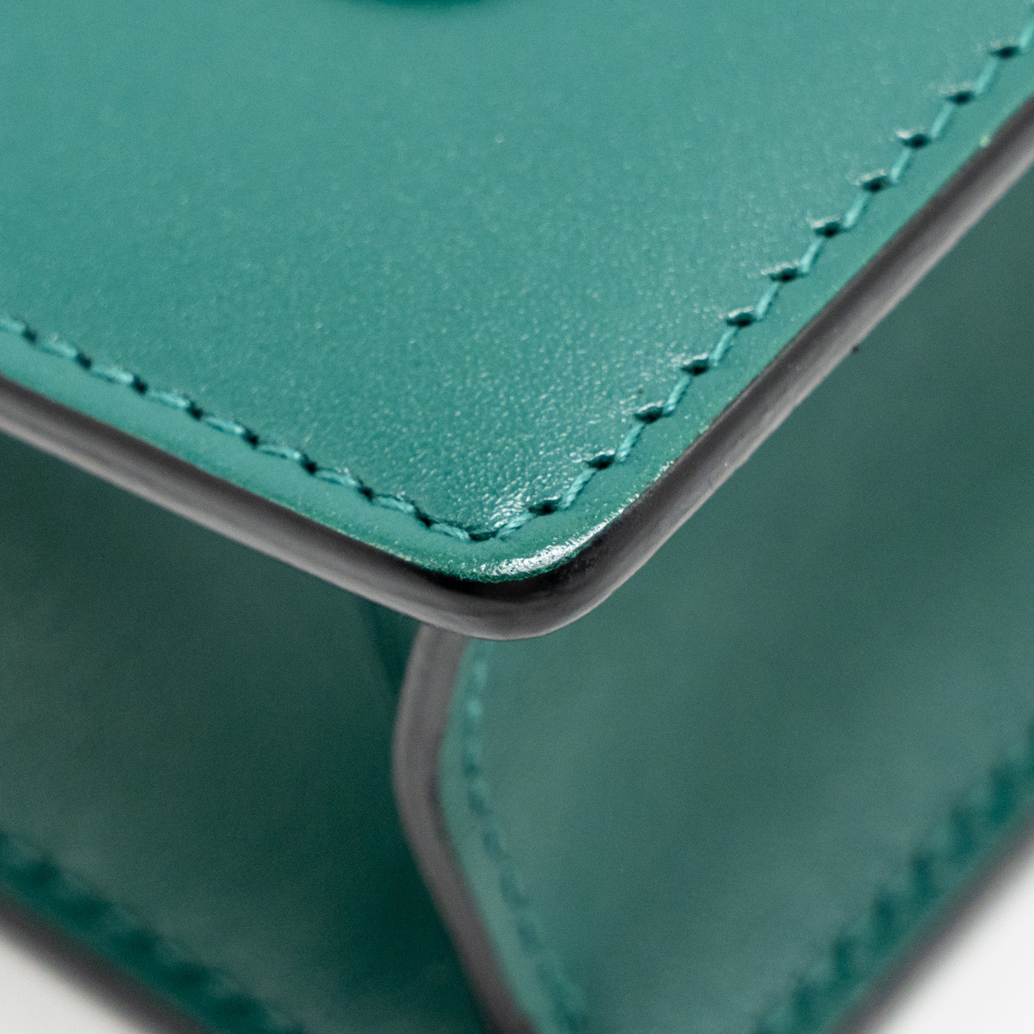 BVLGARI SERPENTI FOREVER WALLET ON CHAIN CALFSKIN GREEN LGHW