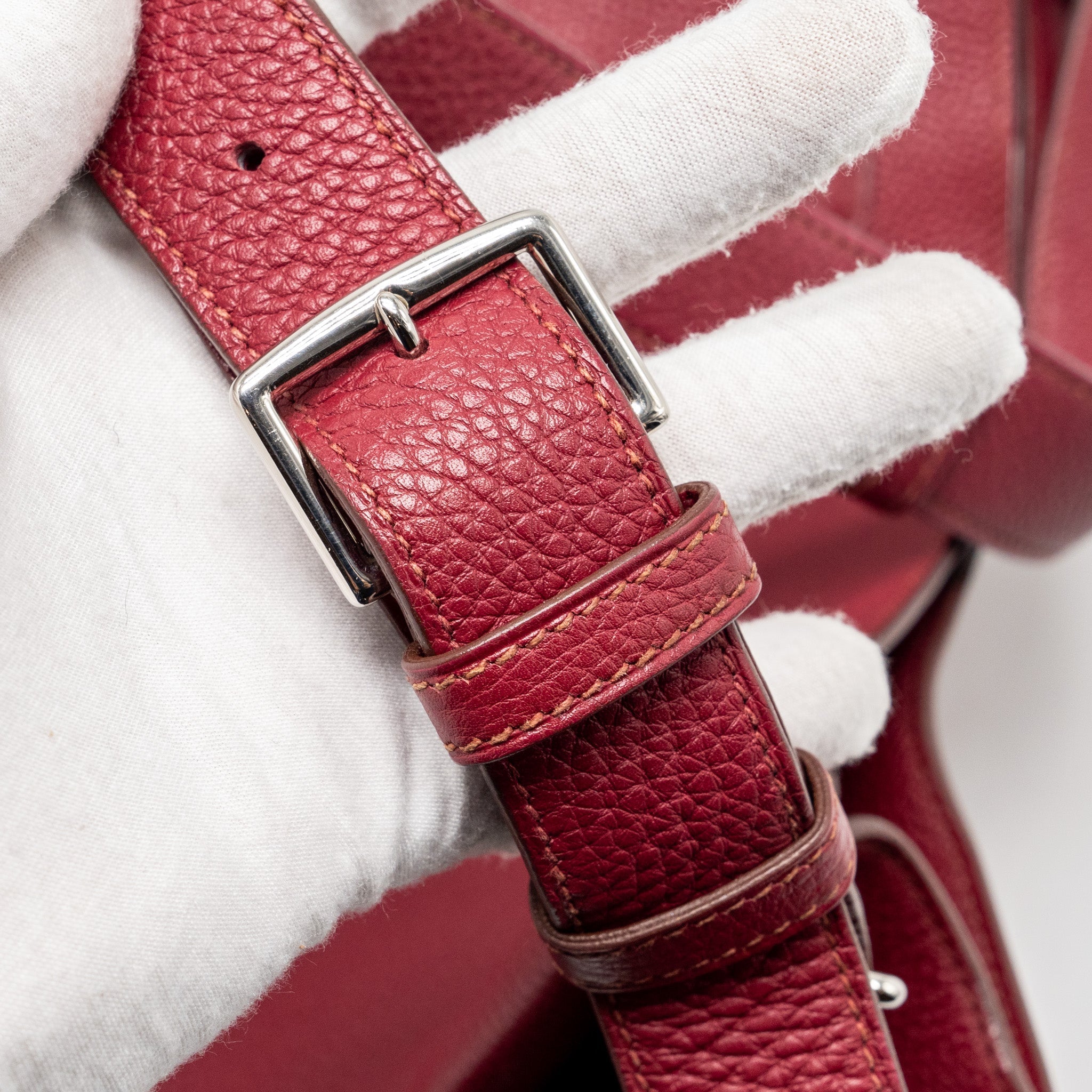HERMES SO KELLY 26 CLEMENCE ROUGE GRENAT SHW
