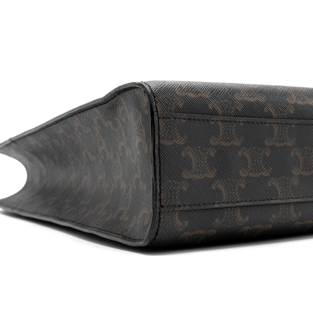 CELINE VERTICAL CABAS TRIOMPHE CANVAS/ LEATHER GHW