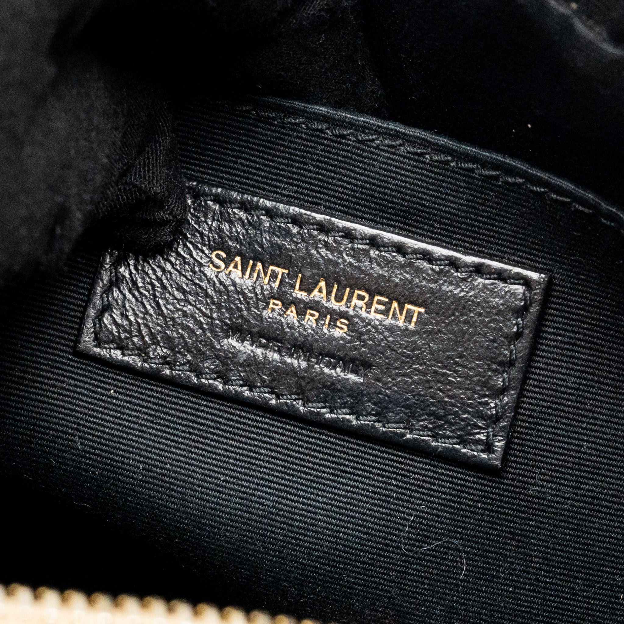 SAINT LAURENT/YSL LOU CAMERA BAG CALFSKIN BEIGE GHW