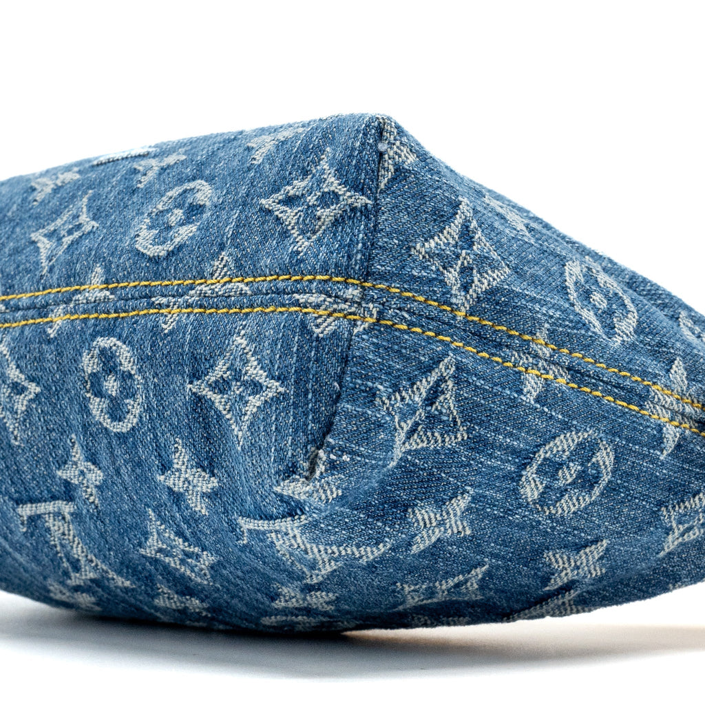 LOUIS VUITTON HILLS POCHETTE MONOGRAM DENIM BLUE GHW