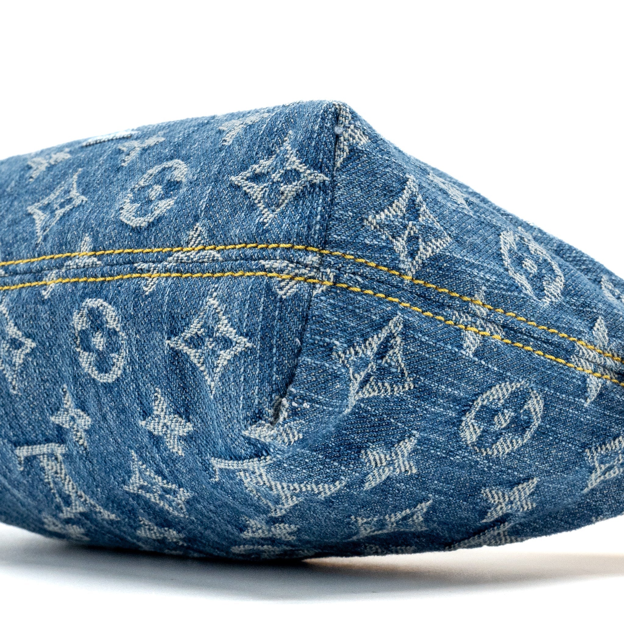 LOUIS VUITTON HILLS POCHETTE MONOGRAM DENIM BLUE GHW