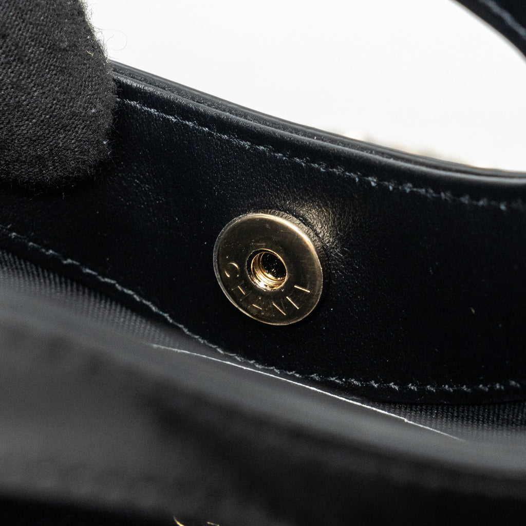 CHANEL 24C MINI 31 CLUTCH WITH CHAIN SHINY CALFSKIN BLACK LGHW (MICROCHIP)