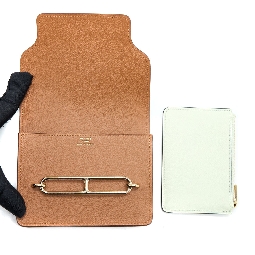HERMES ROULIS SLIM EVERCOLOR GOLD/VERT FIZZ LGHW