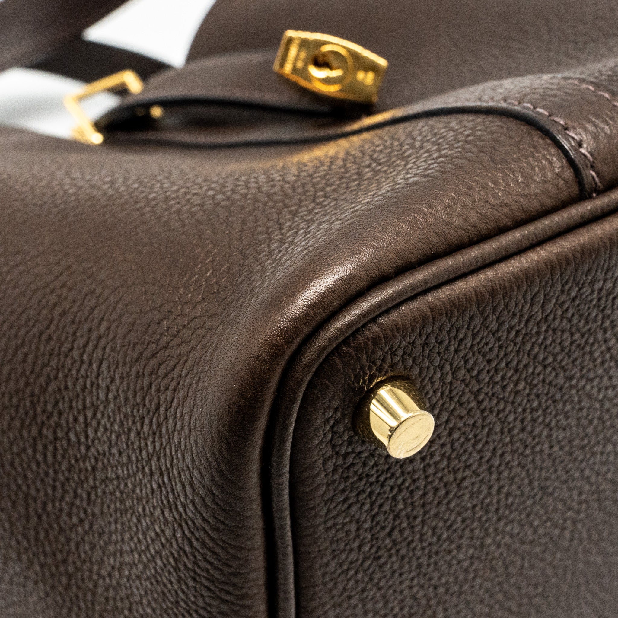 HERMES PICOTIN 18 LOCK BAG BARENIA FAUBOURG EBENE GHW