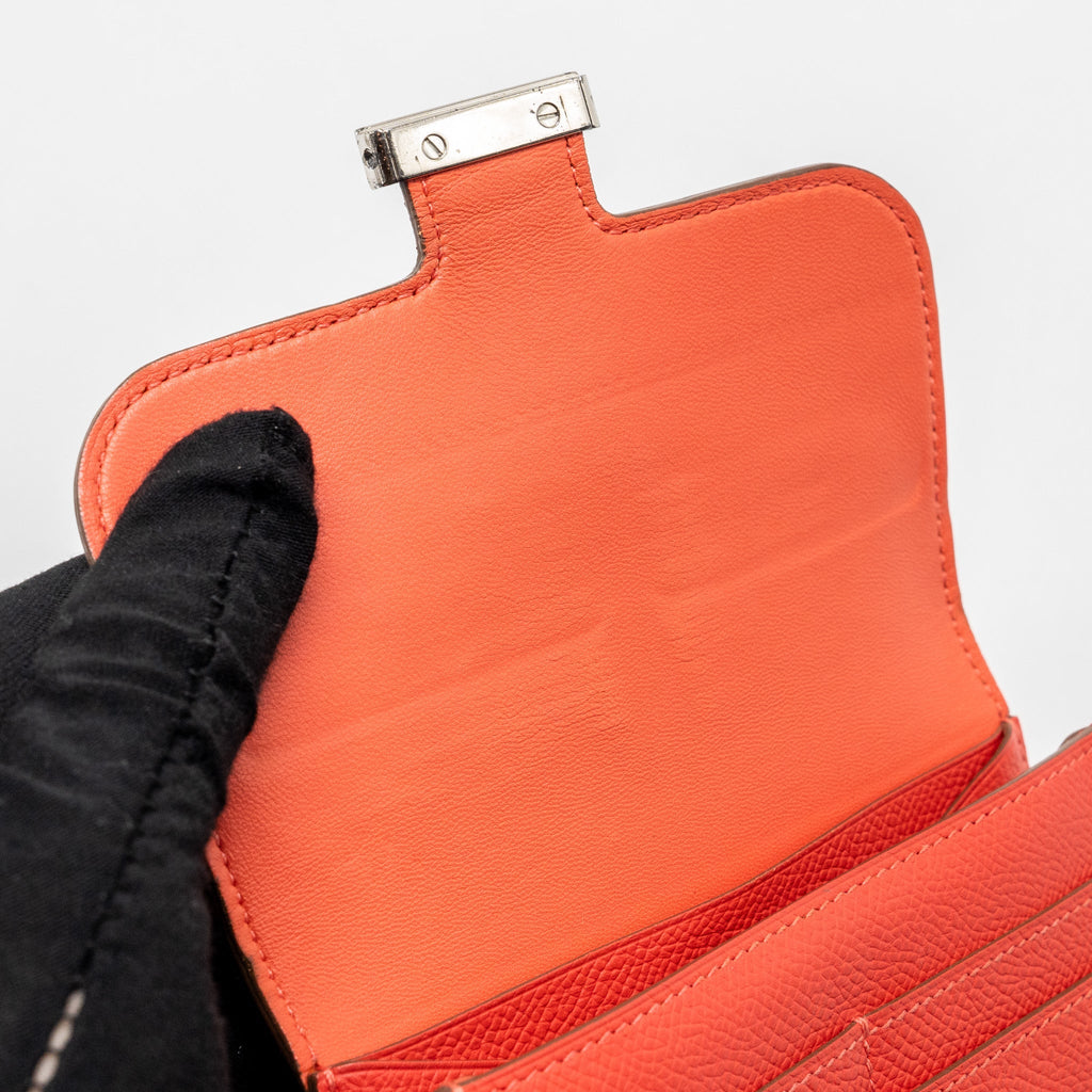 HERMES CONSTANCE WALLET EPSOM RED