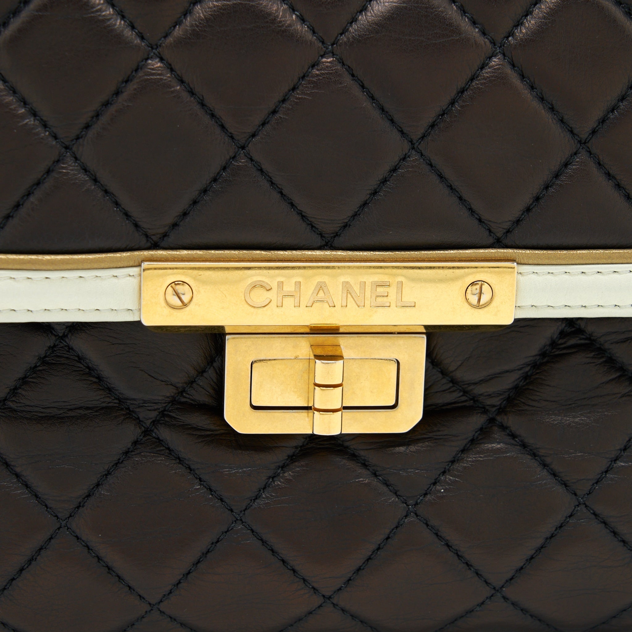 CHANEL VINTAGE SINGLE FLAP BAG LAMBSKIN DARK BROWN GHW