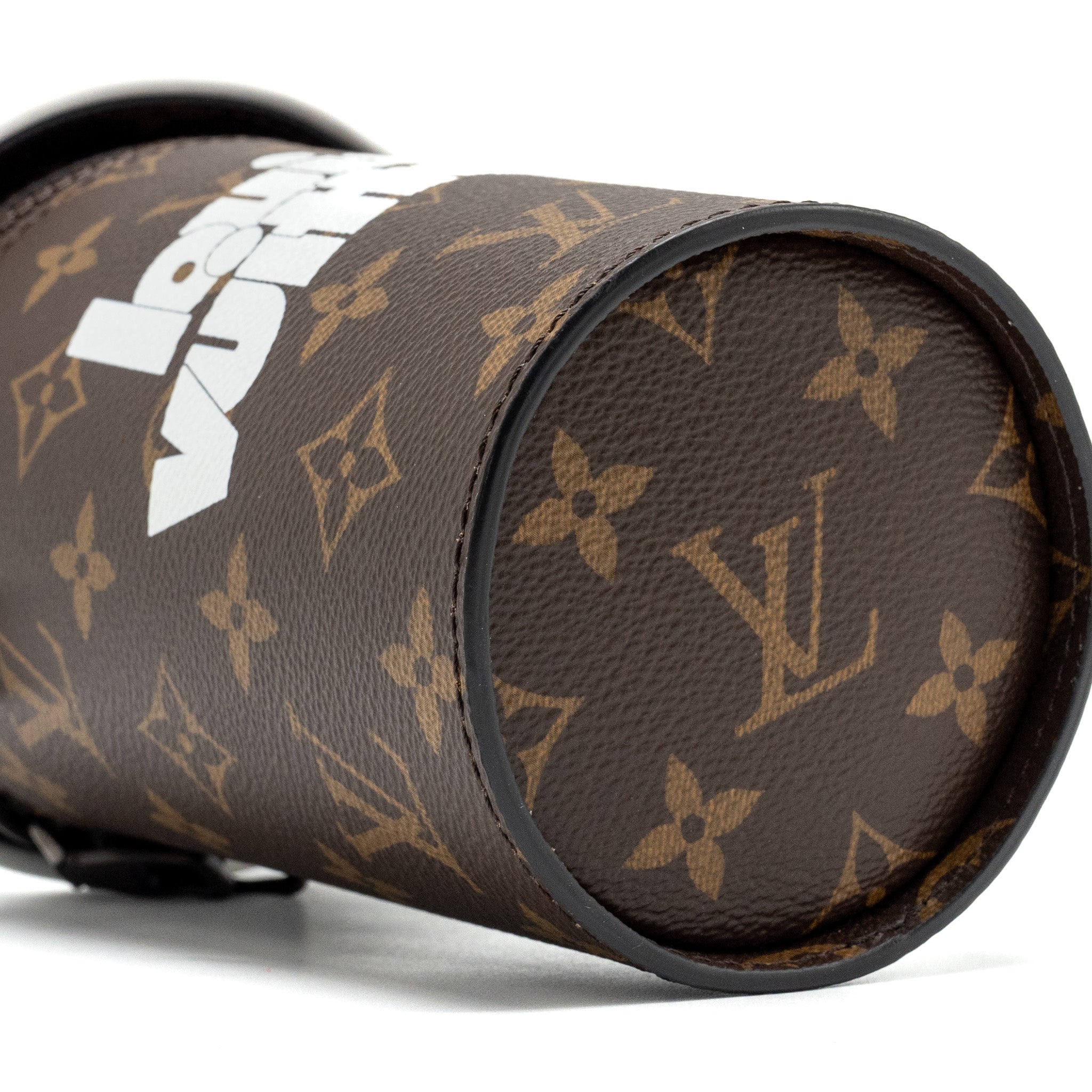 LOUIS VUITTON COFFEE CUP BAG MONOGRAM CANVAS BROWN/MULTICOLOUR BROWN HARDWARE