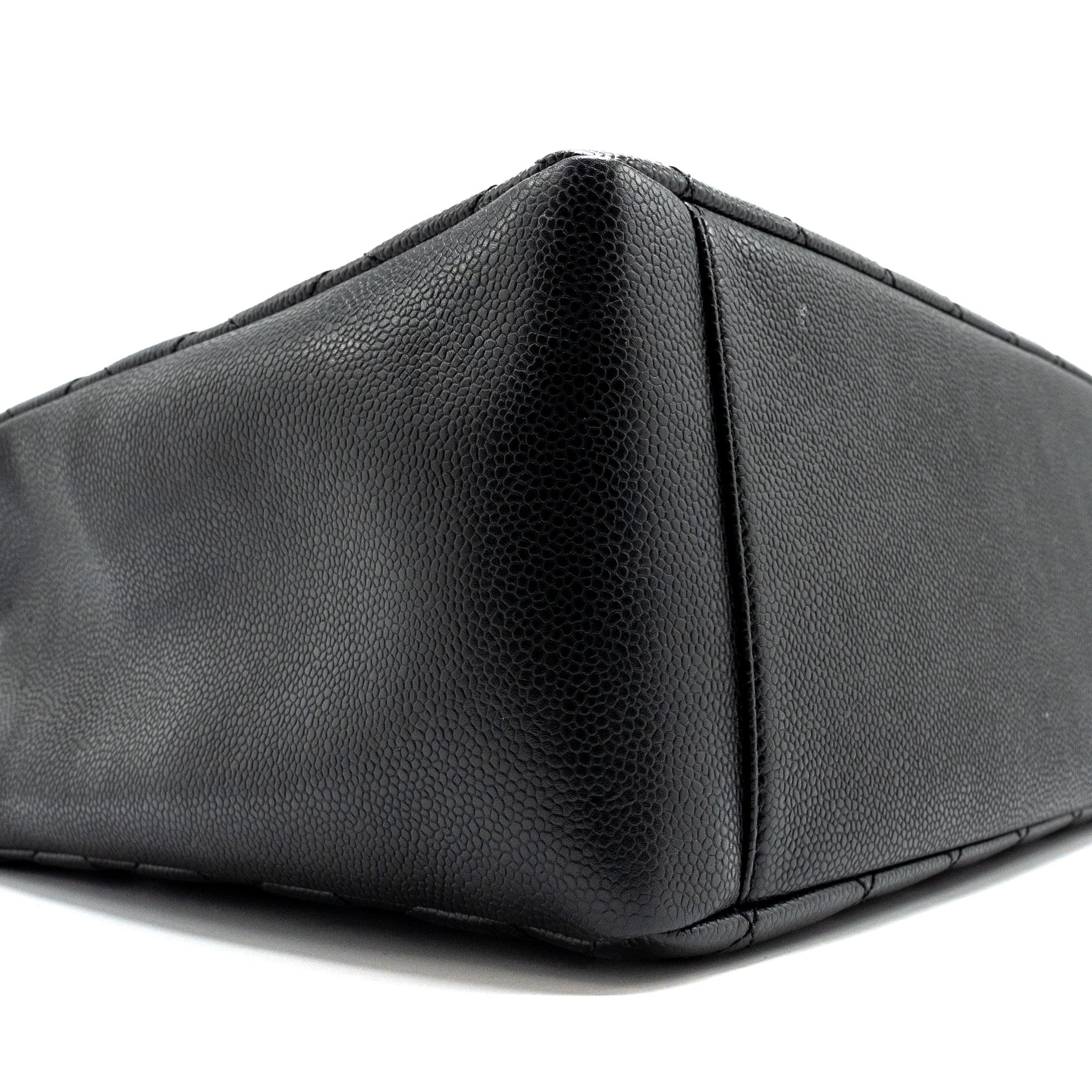 CHANEL GRAND SHOPPING TOTE CAVIAR BLACK SHW