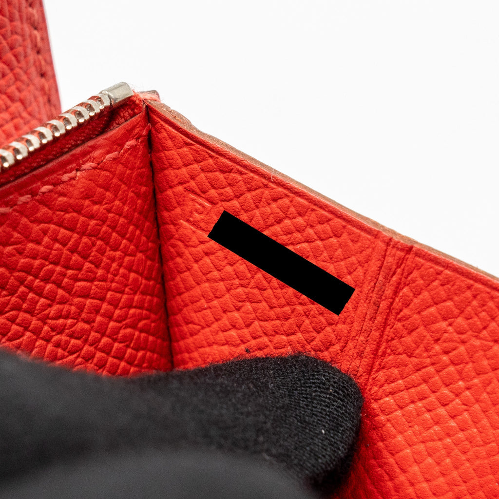 HERMES CONSTANCE WALLET EPSOM RED