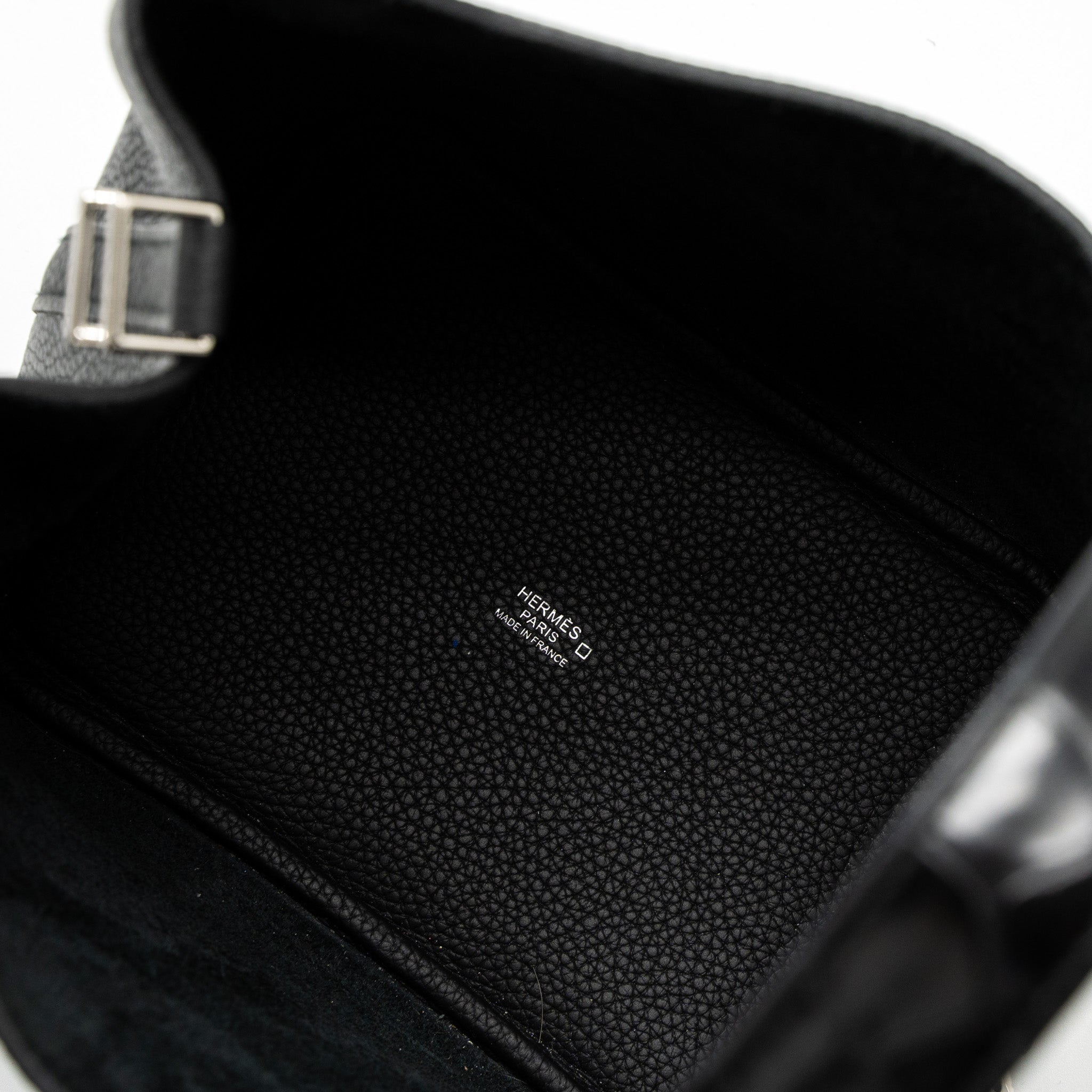 HERMES PICOTIN 18 TOUCH LOCK BAG CLEMENCE/ALLIGATOR MISSISSIPPIENSIS BLACK SHW