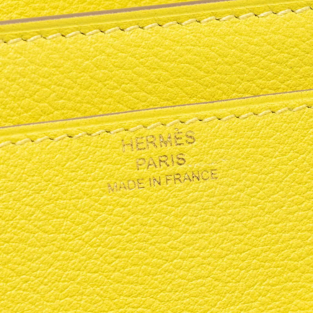 HERMES CONSTANCE TO GO EVERCOLOR 9R LIME GHW