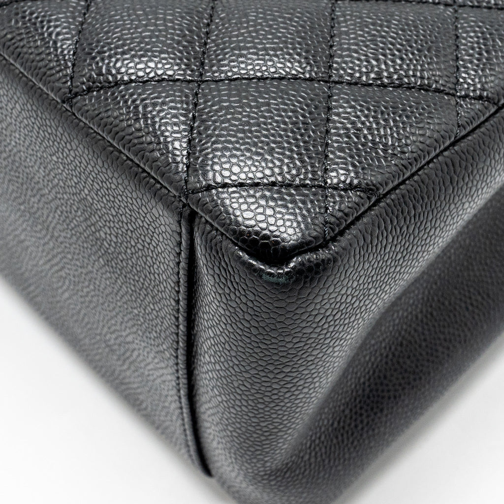 CHANEL GRAND SHOPPING TOTE CAVIAR BLACK SHW