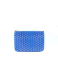 GOYARD SENAT MM POCKET GOYARDINE CANVAS BLUE SHW
