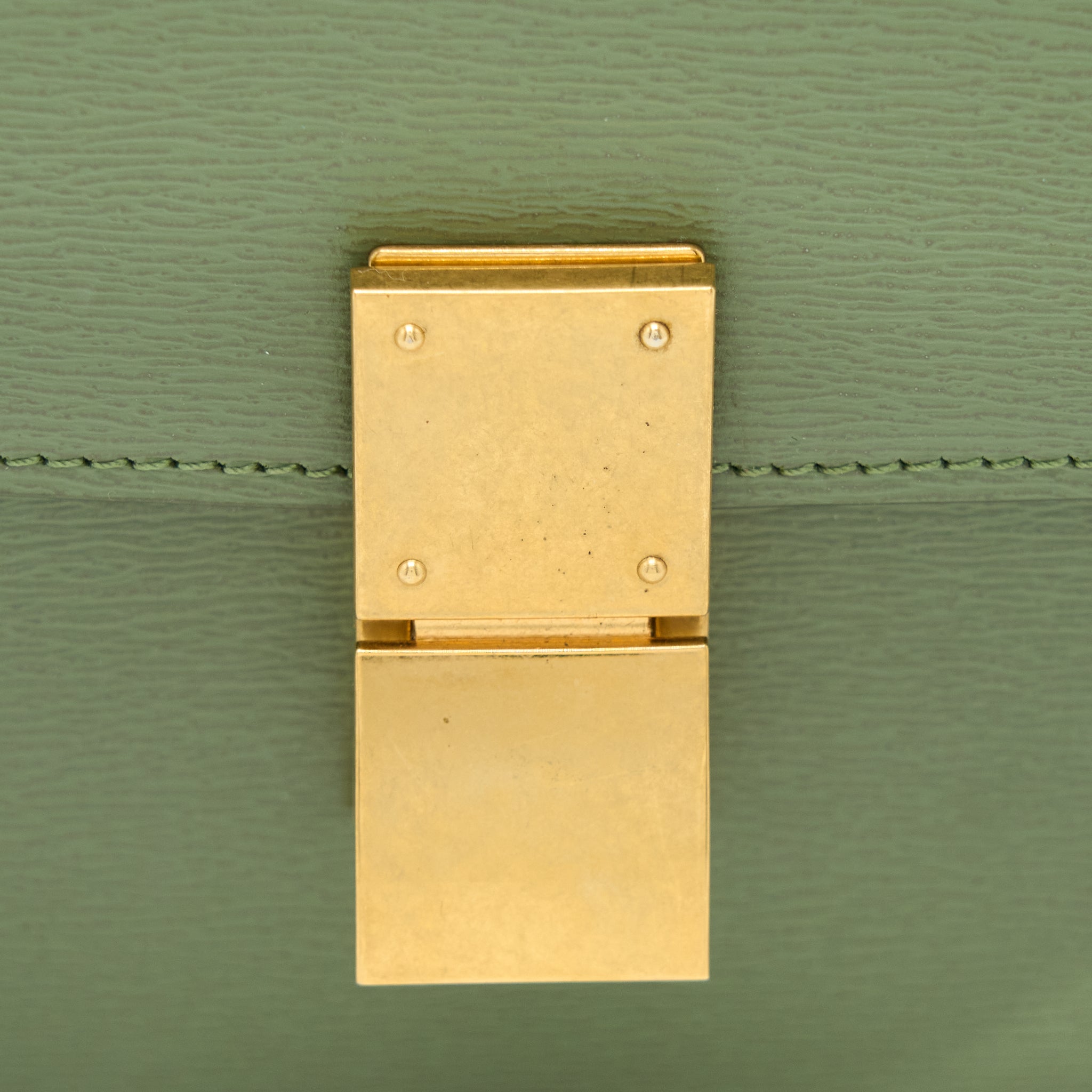 CELINE TEEN BOX CALFSKIN GREEN GHW
