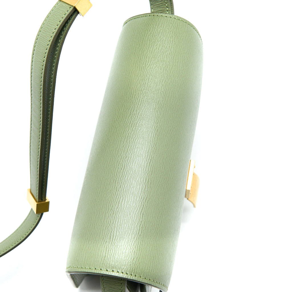 CELINE TEEN BOX CALFSKIN GREEN GHW