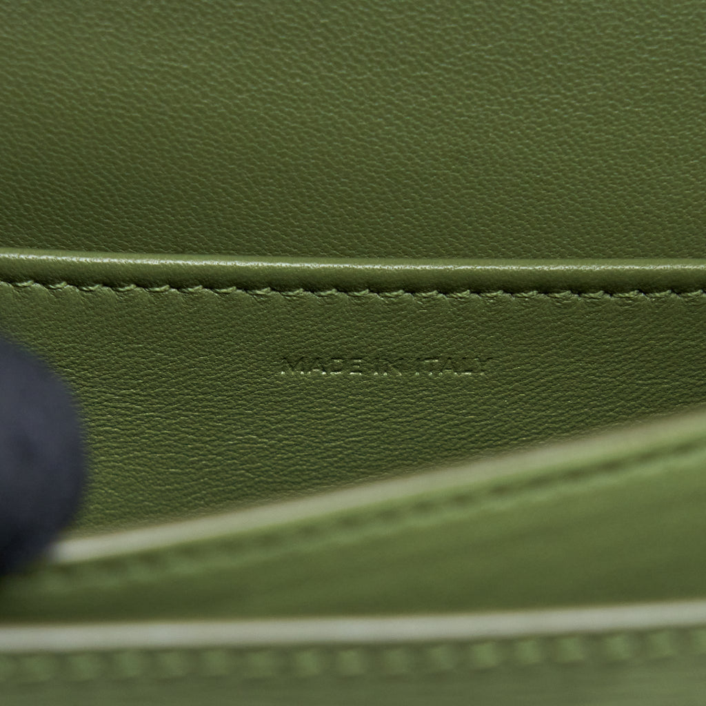 CELINE TEEN BOX CALFSKIN GREEN GHW