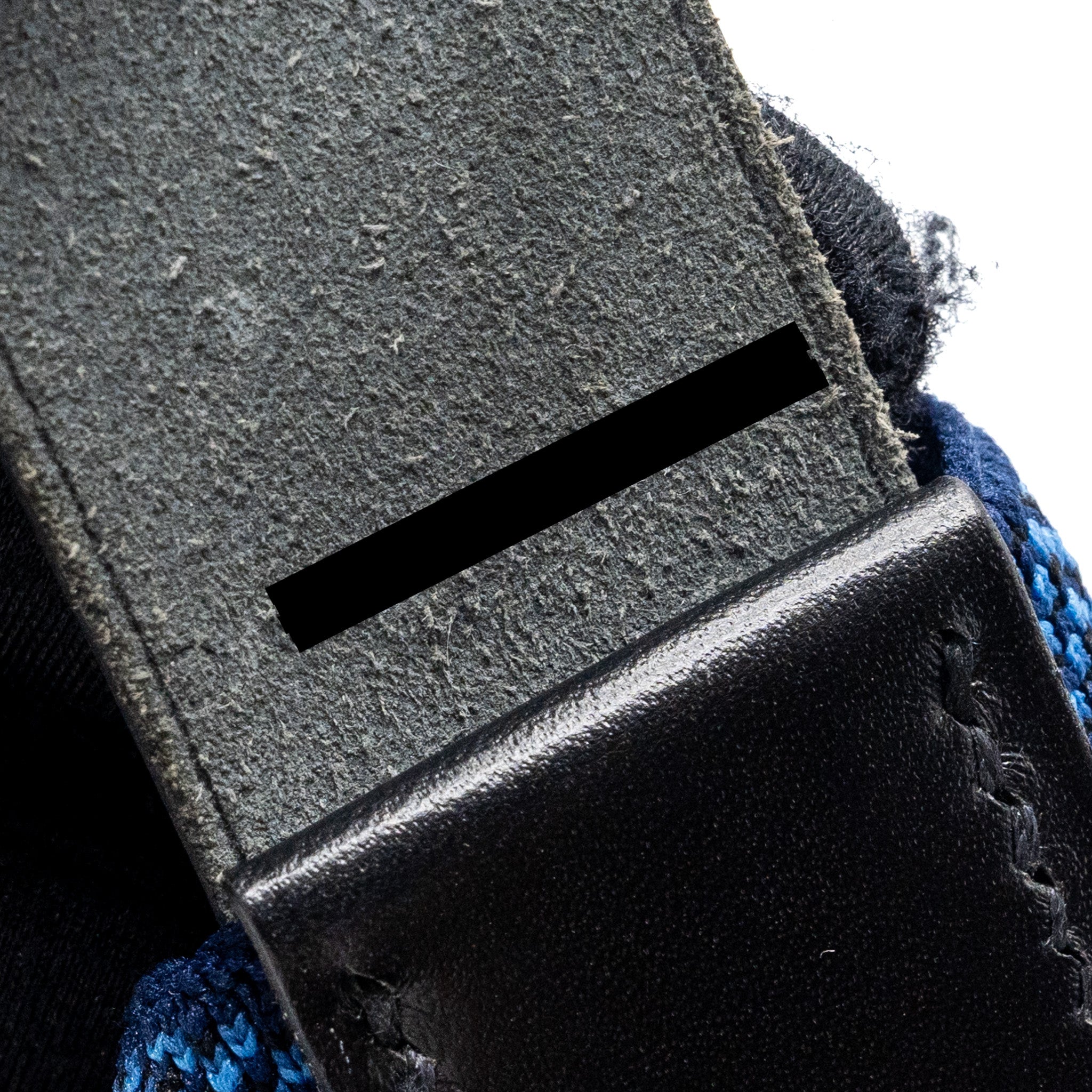 HERMES ETRIVIERE MM SHOULDER BAG FABRIC / HUNTER LEATHER BLUE / BLACK SHW