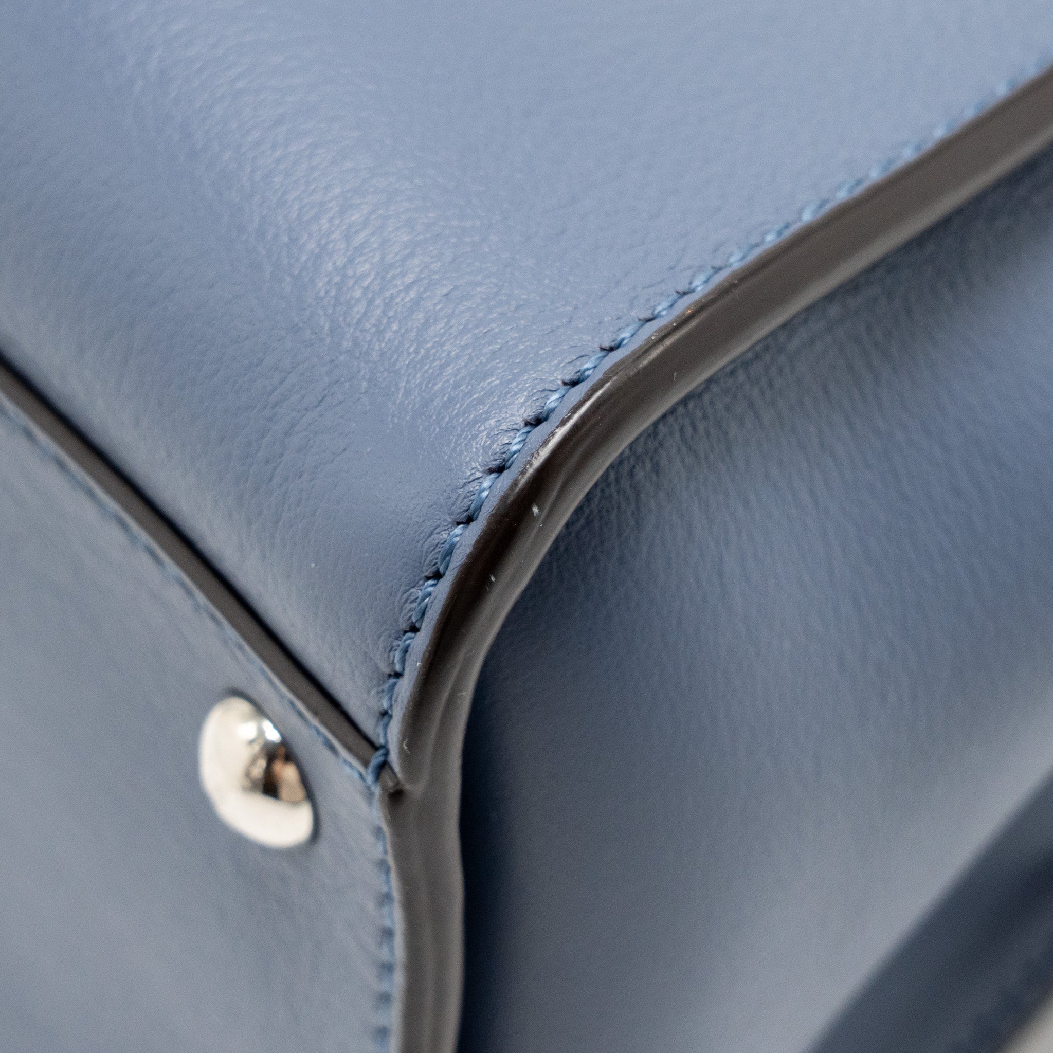 FENDI MEDIUM PEEKABOO CALFSKIN BLUE MULTICOLOUR HARDWARE