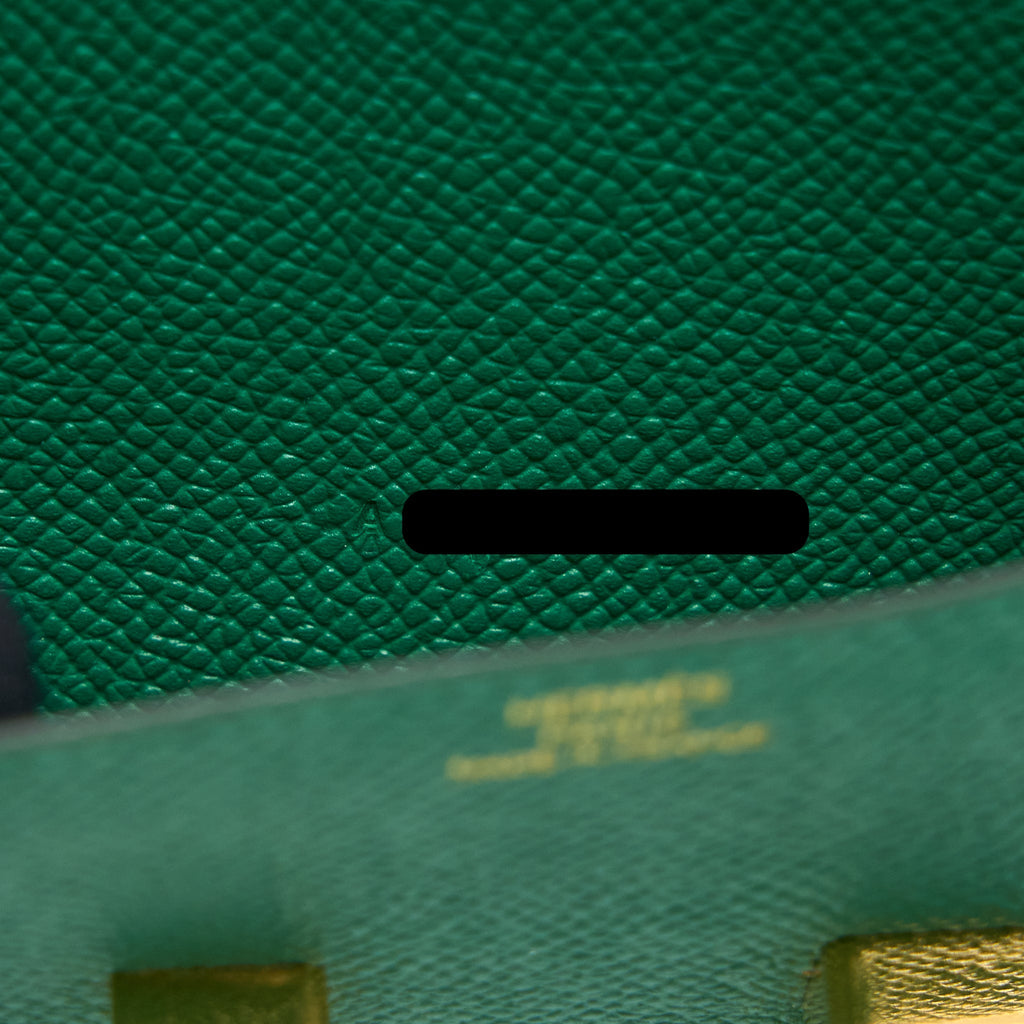 HERMES CONSTANCE LONG WALLET EPSOM GREEN GHW