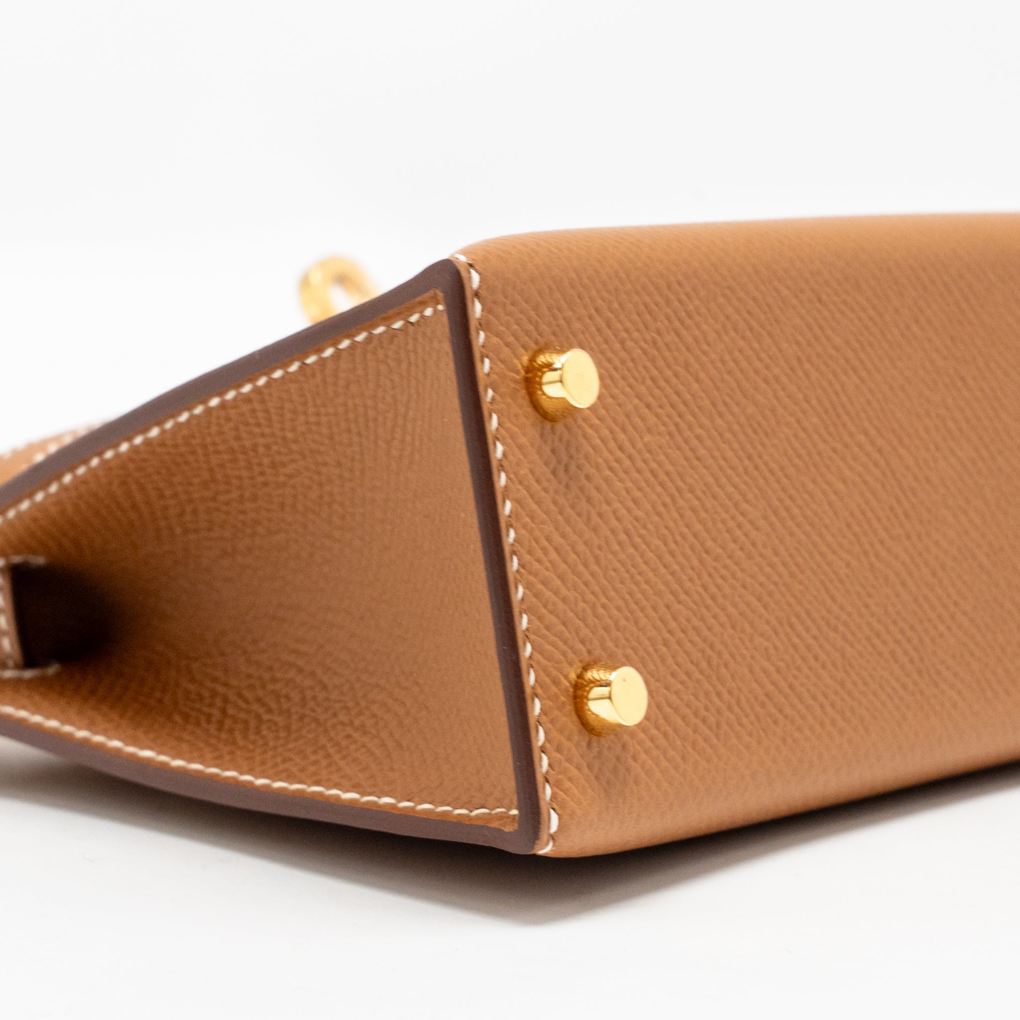 HERMES MINI KELLY II EPSOM GOLD GHW