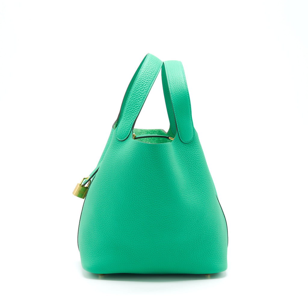 HERMES PICOTIN 22 CLEMENCE MENTHE GHW