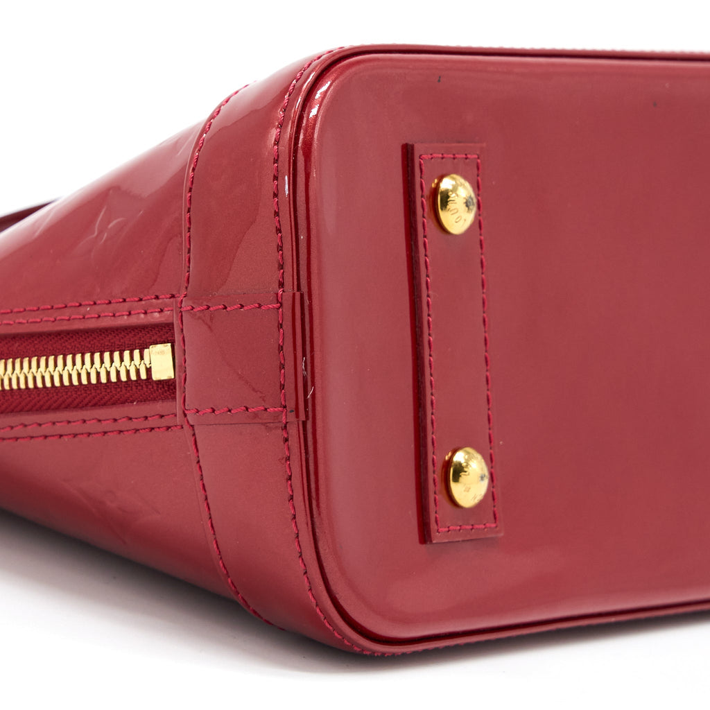 LOUIS VUITTON ALMA BB PATENT RED GHW