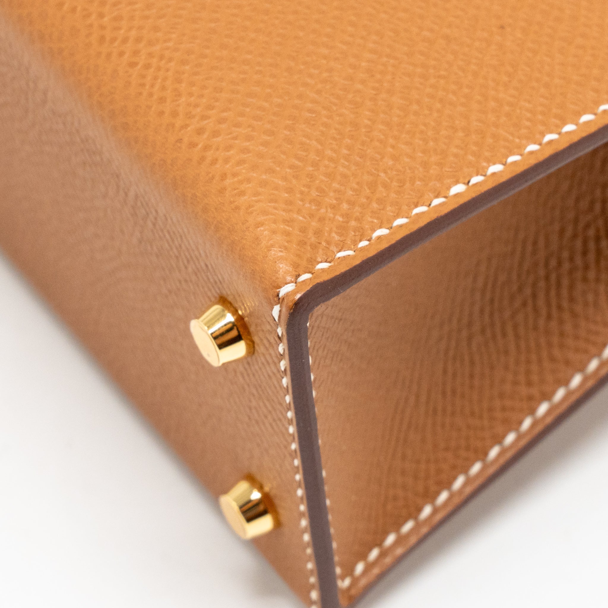 HERMES MINI KELLY II EPSOM GOLD GHW