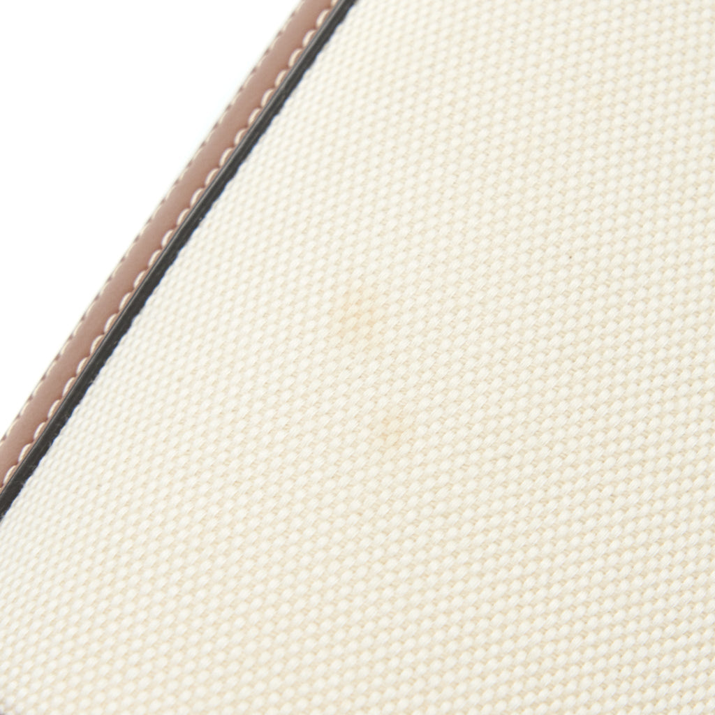 BURBERRY BUCKET BAG CANVAS/ LEATHER BEIGE/ BROWN GHW