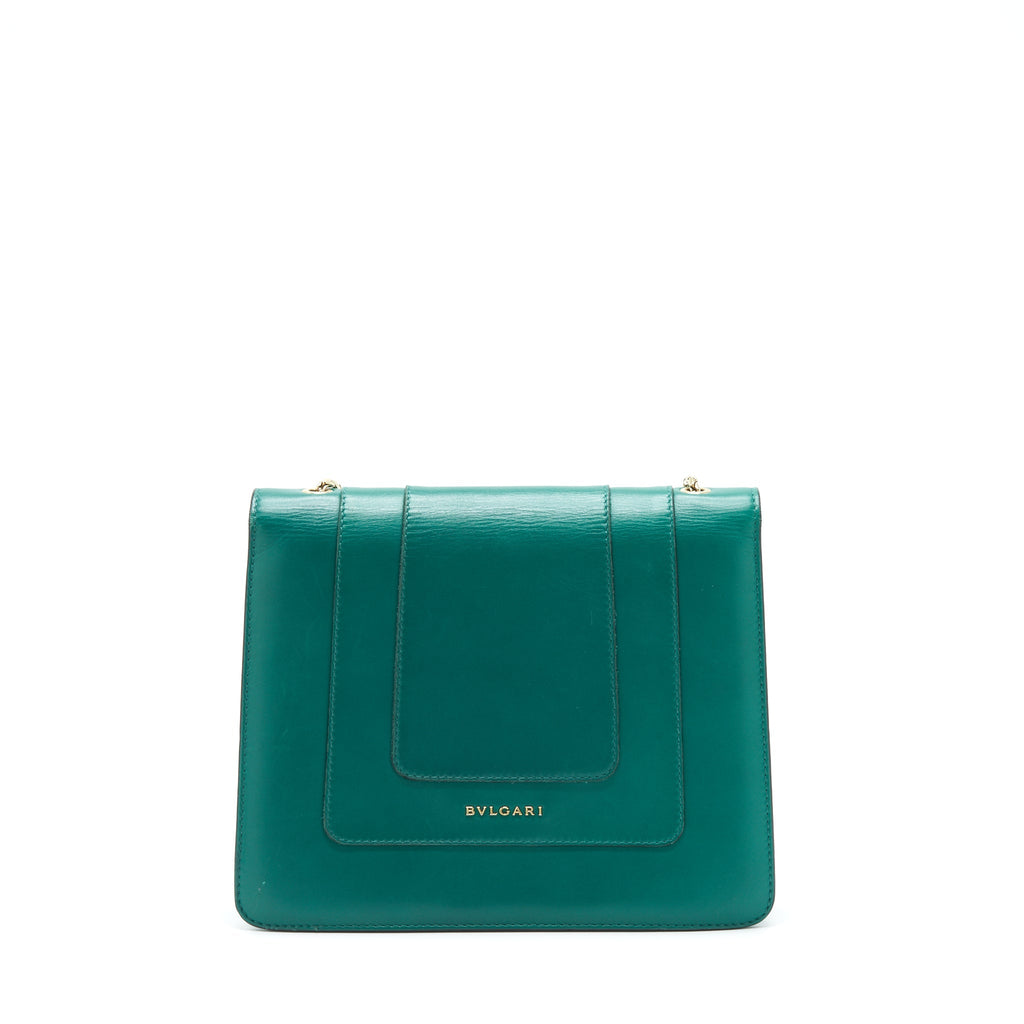 BVLGARI SERPENTI FOREVER CHAIN BAG GREEN