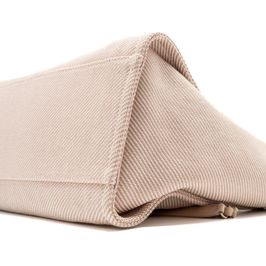 CHANEL DEAUVILLE TOTE BAG CANVAS LIGHT PINK LGHW