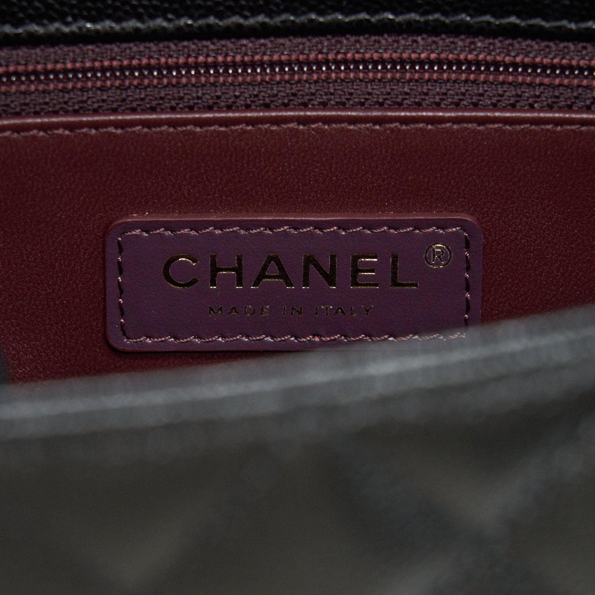 CHANEL 21K SMALL COCO HANDLE 24CM CAVIAR BLACK LGHW