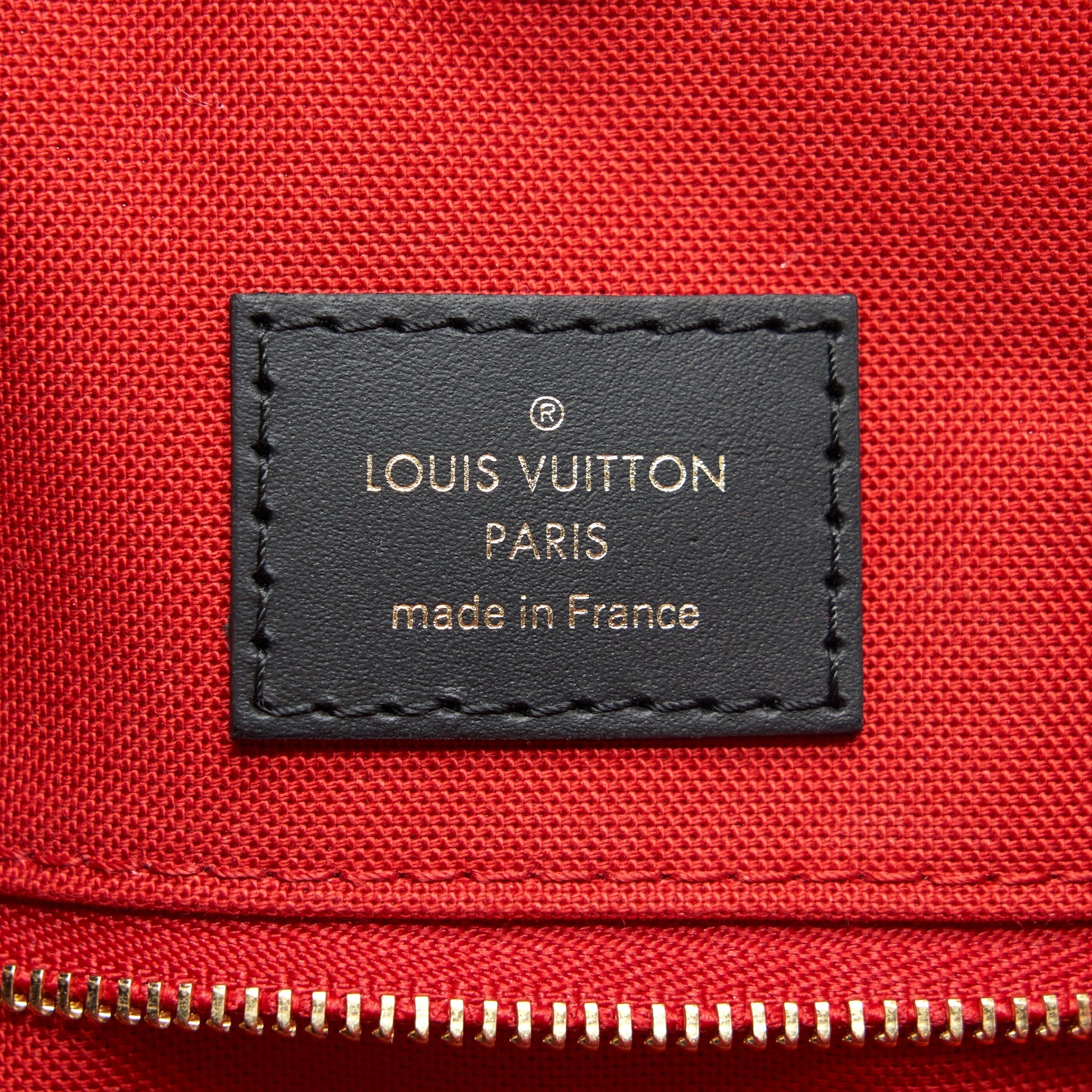 LOUIS VUITTON ON THE GO GM MONOGRAM REVERSE CANVAS GHW